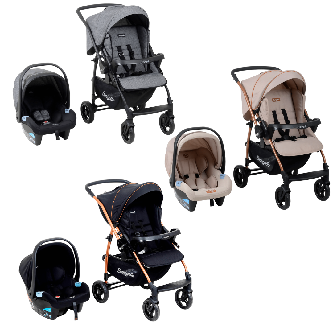 Conjunto Burigotto Rio 22 Travel System - Carrinho Rio 22 + Cadeira Materna