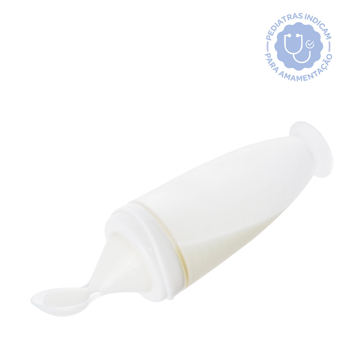 Colher Dosadora de Silicone Pimpolho Golfinho 180ml para Introdução Alimentar