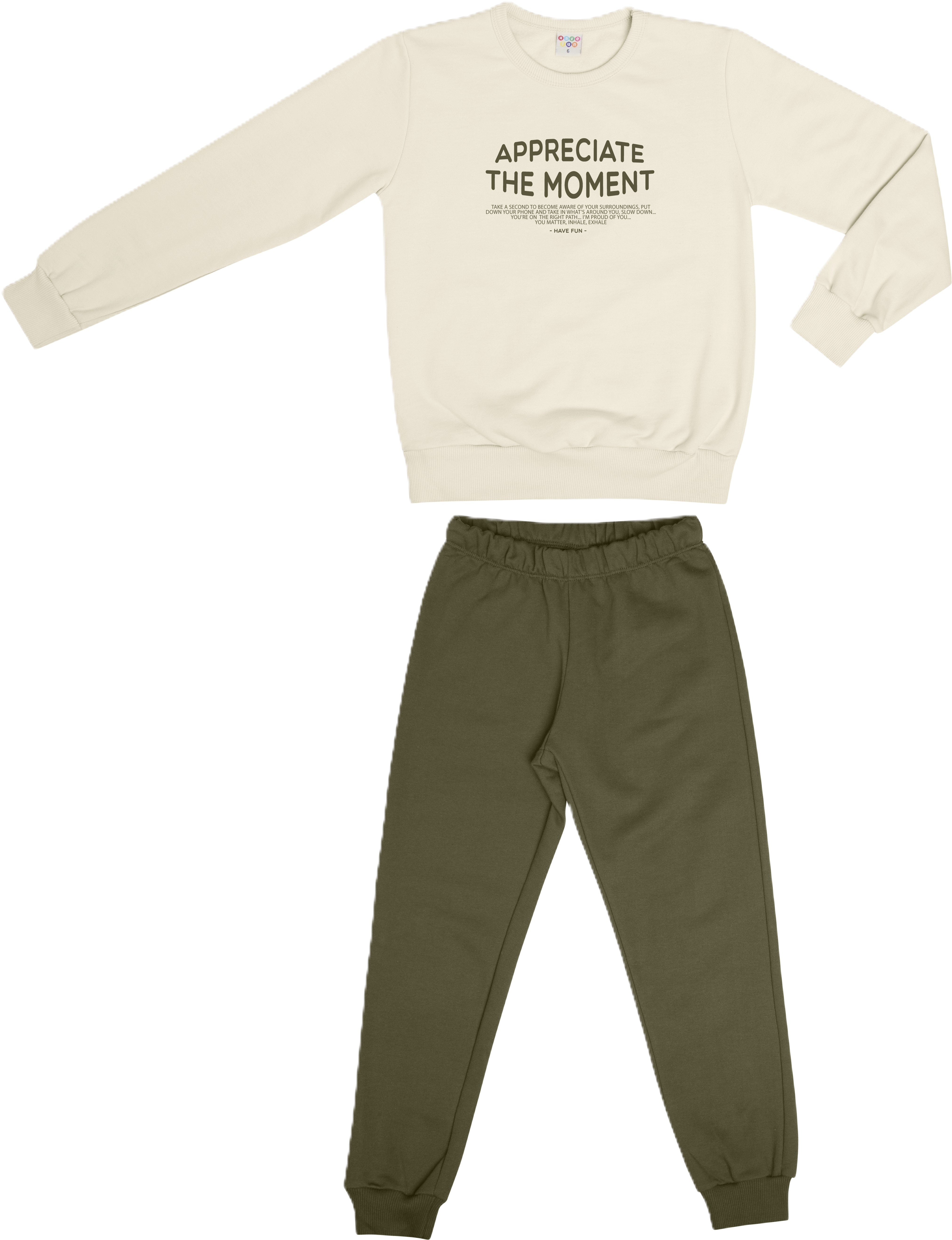 Conjunto Infantil Menino Have Fun Appreciate The Moment em Moletom