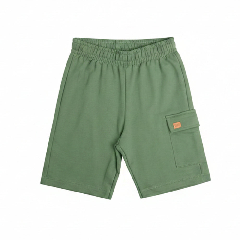 Conjunto Infantil Masculino Have Fun Lifestyle Camiseta e Bermuda Moletom Cargo