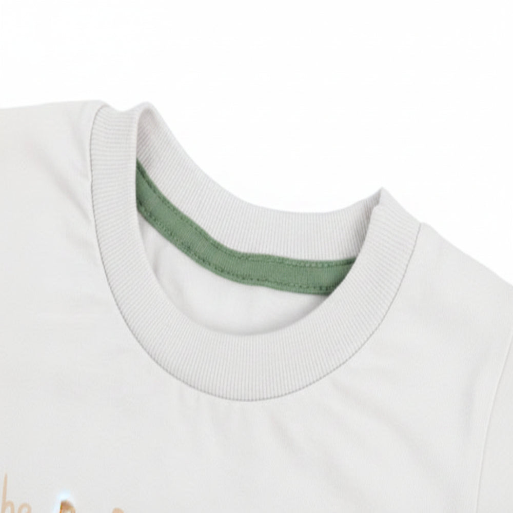 Conjunto Infantil Masculino Have Fun Adventure Camiseta e Bermuda Moletom Jet