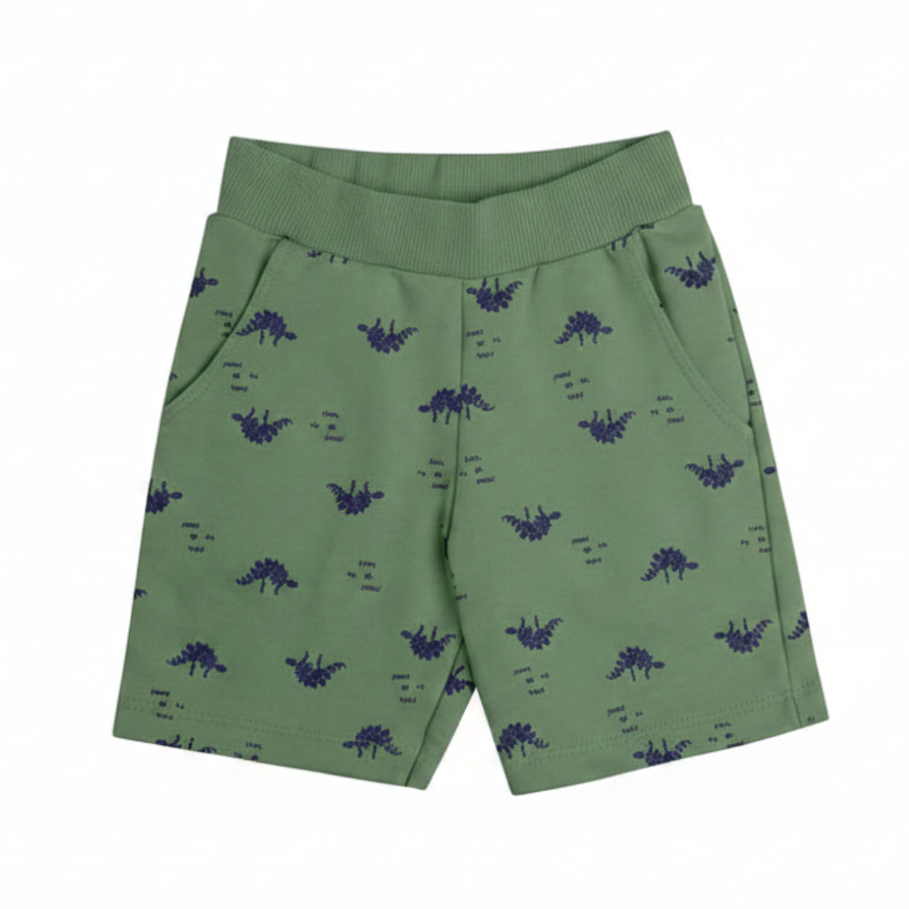 Conjunto Infantil Masculino Have Fun Cool Dino Camiseta e Bermuda Moletom Estampada