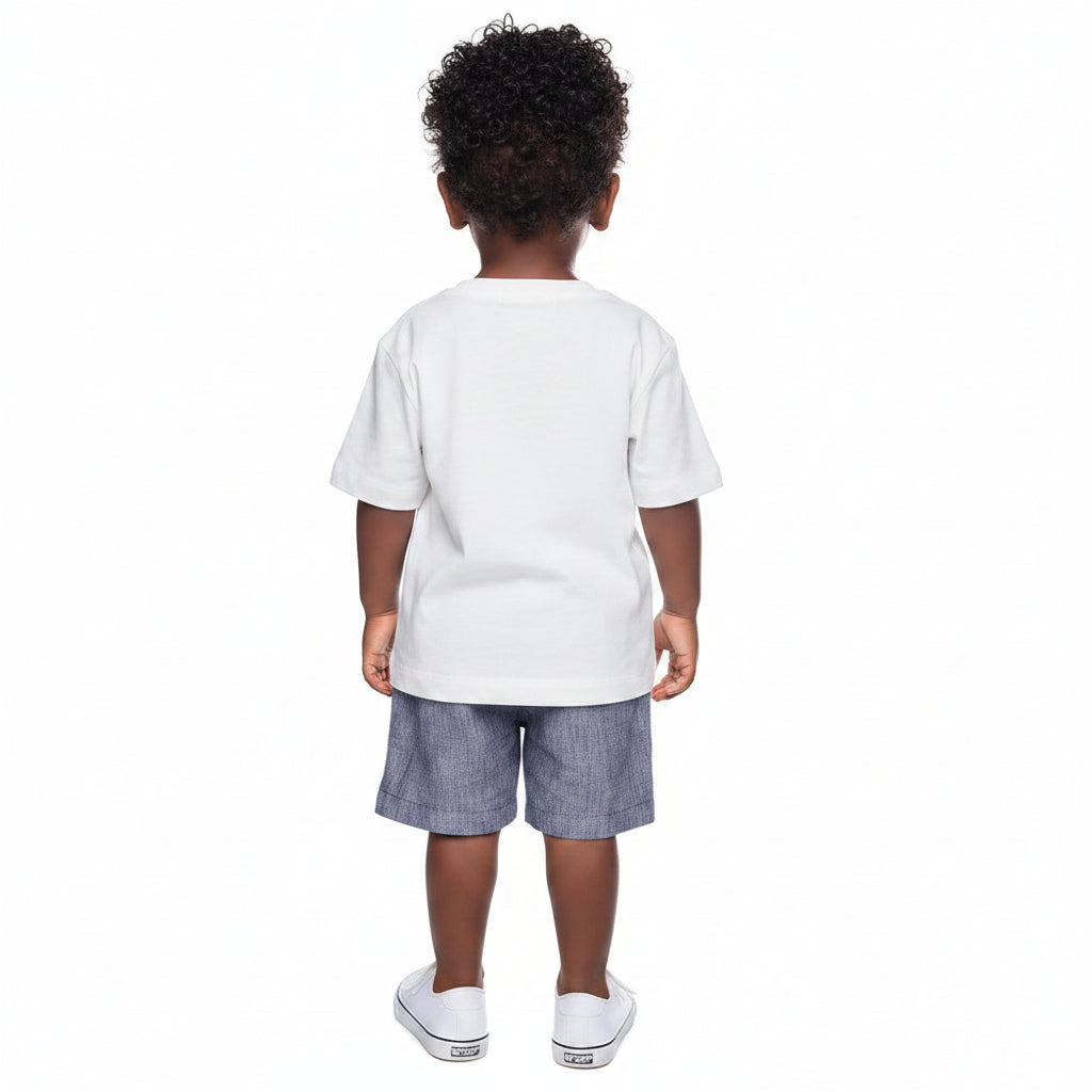 Conjunto Infantil Masculino Have Fun Big & Strong Camiseta e Bermuda Moletom