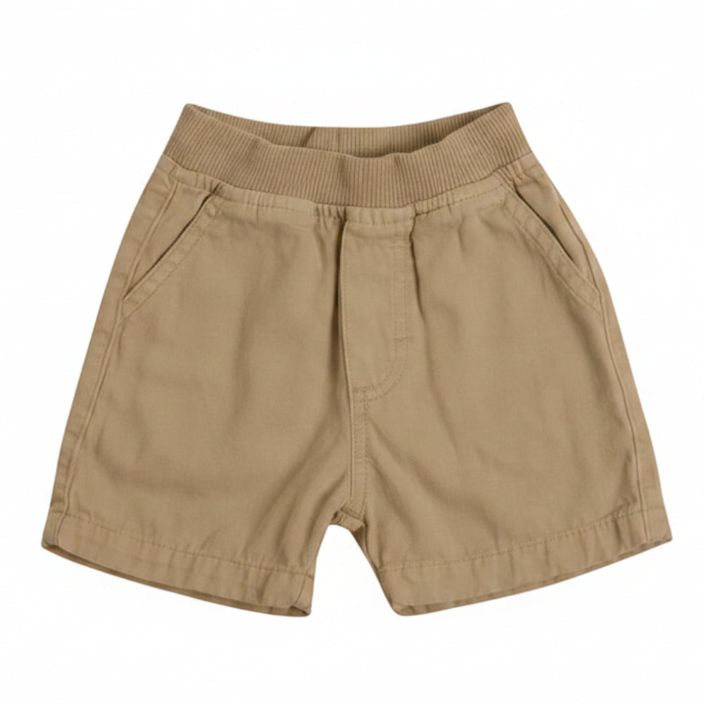 Conjunto Infantil Masculino Have Fun Essence Camisa Linho Texturizado e Bermuda Sarja