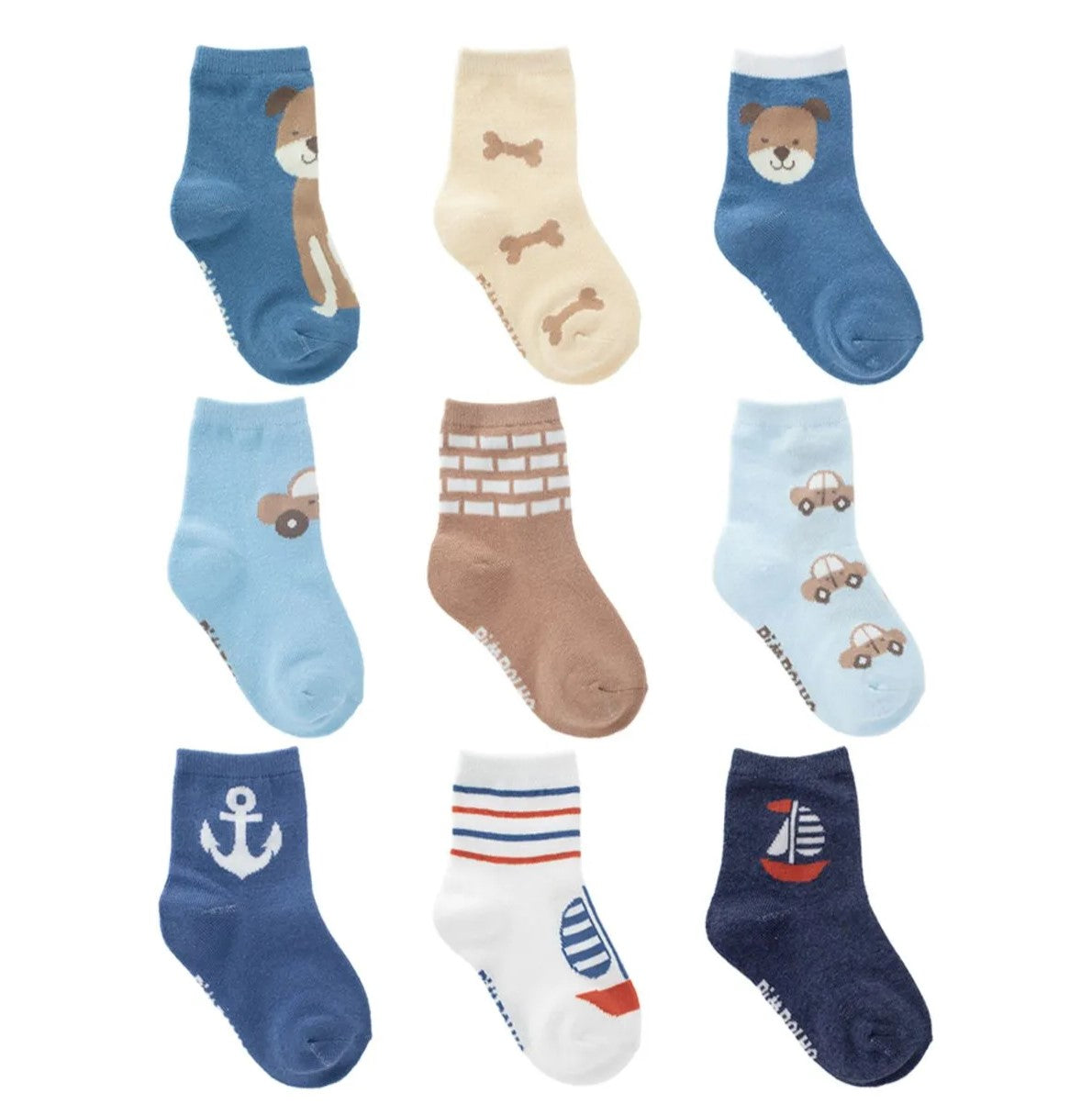 Kit Meia Infantil Masculina Pimpolho 26 ao 30 Algodão Macio Com 3 Pares