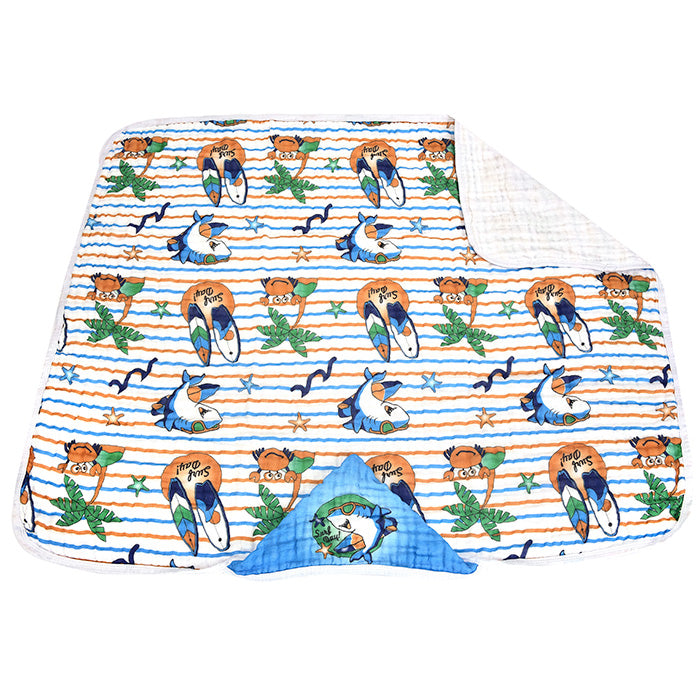 Toalhão Soft Mini Herdeiros com Capuz 100x85cm