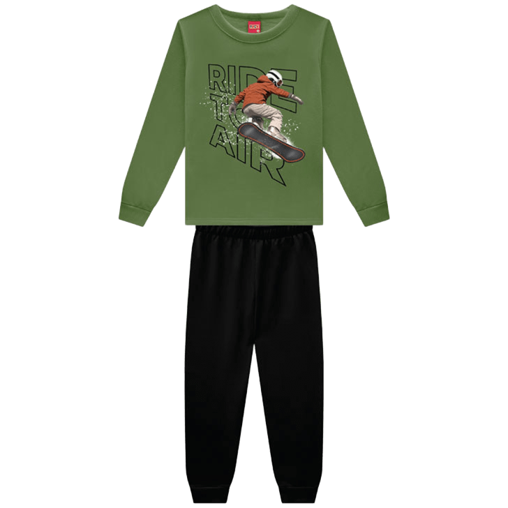 Conjunto Masculino Manga Longa Kyly Ride to Air