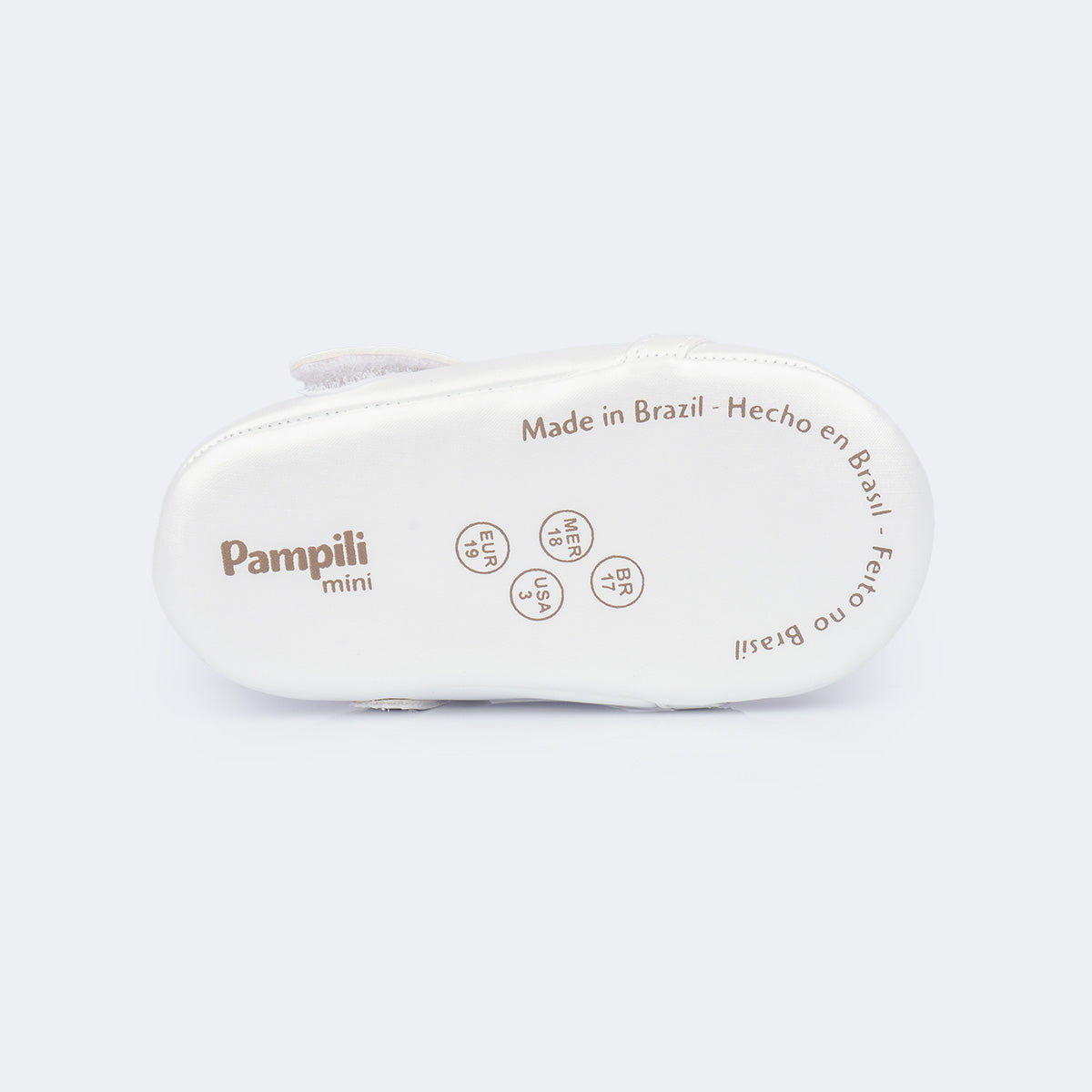 Sapatilha de Bebê Pampili Nina Coração Perolada