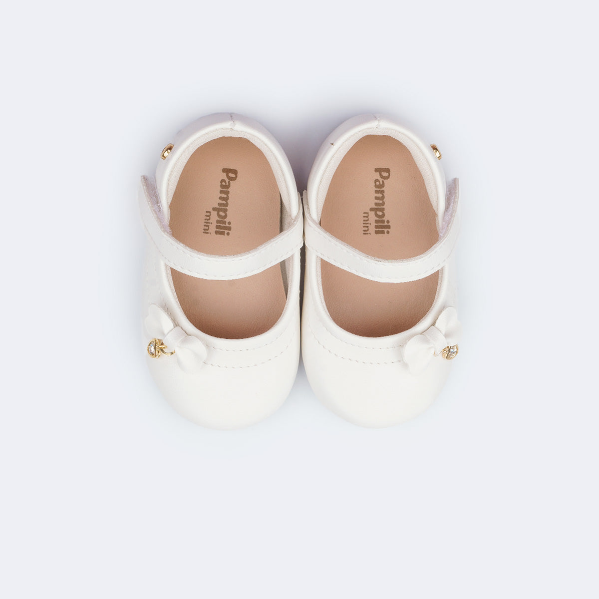 Sapatilha de Bebê Pampili Nina Mini Laço Branco
