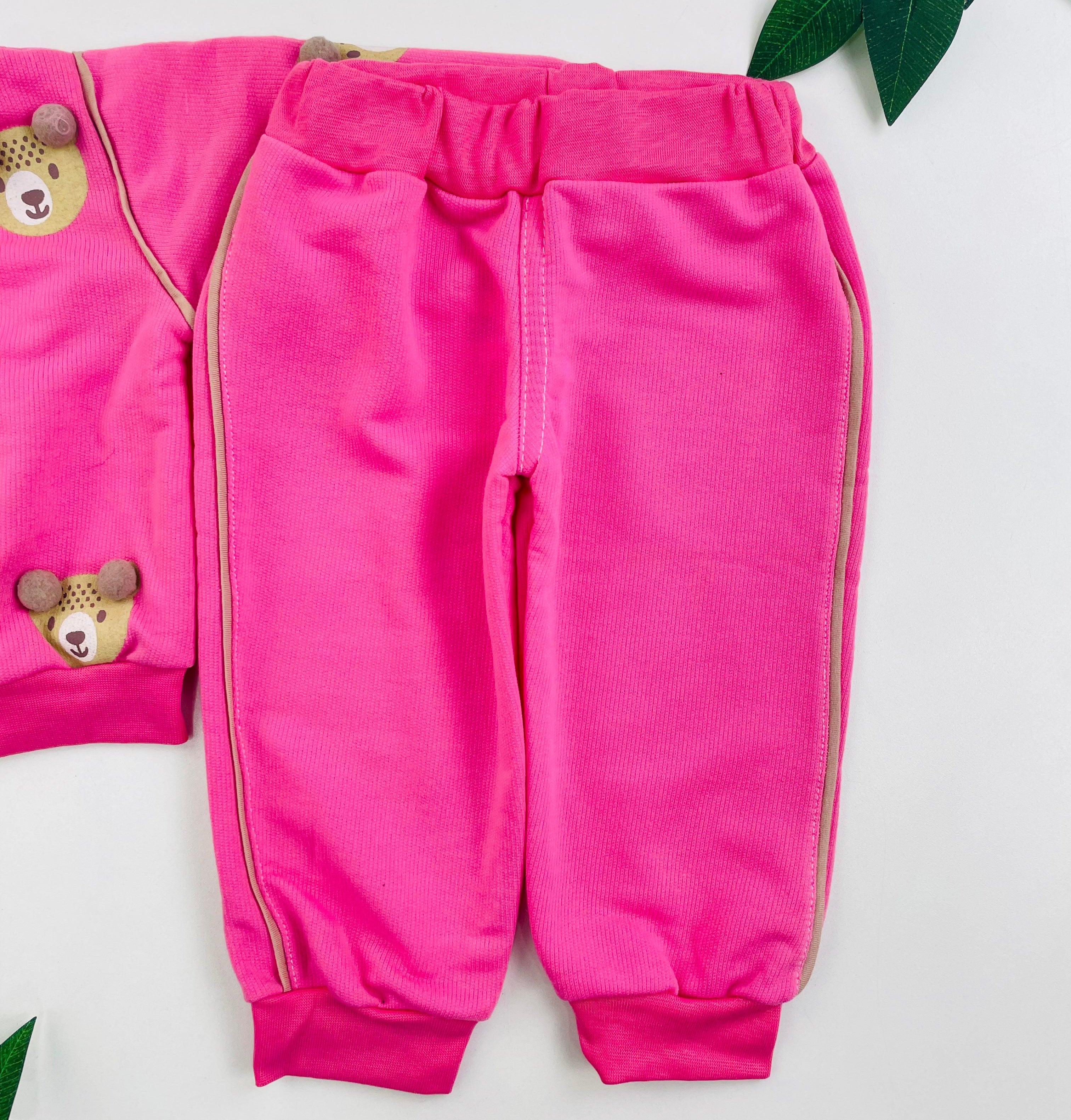 Conjunto Brokinha Feminino Ursinhos Com Pompom Moletom