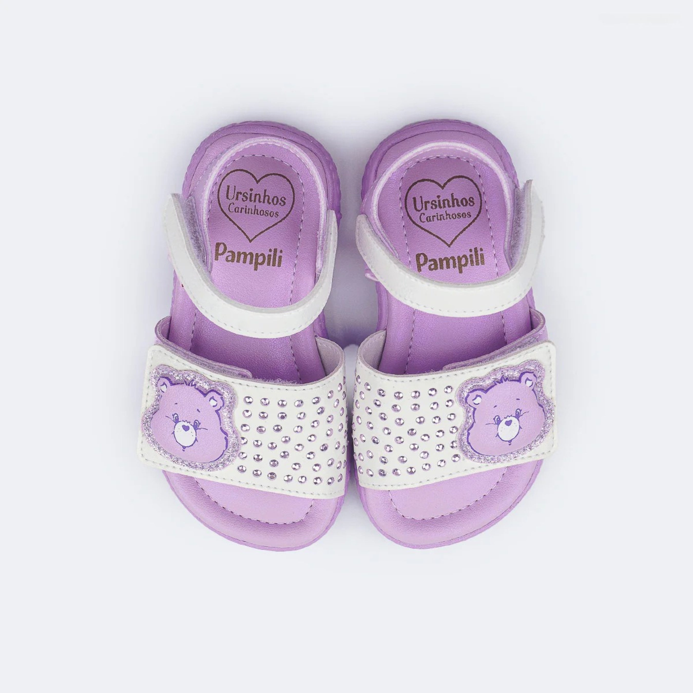 Sandália Infantil Pampili Bia Ursinhos Carinhosos Calce Fácil
