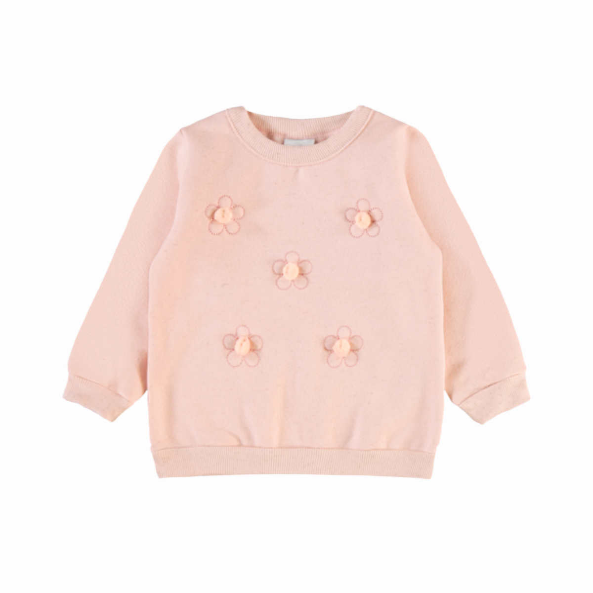 Conjunto Infantil Feminino Pulla Bulla Flores com Pompom Delicado