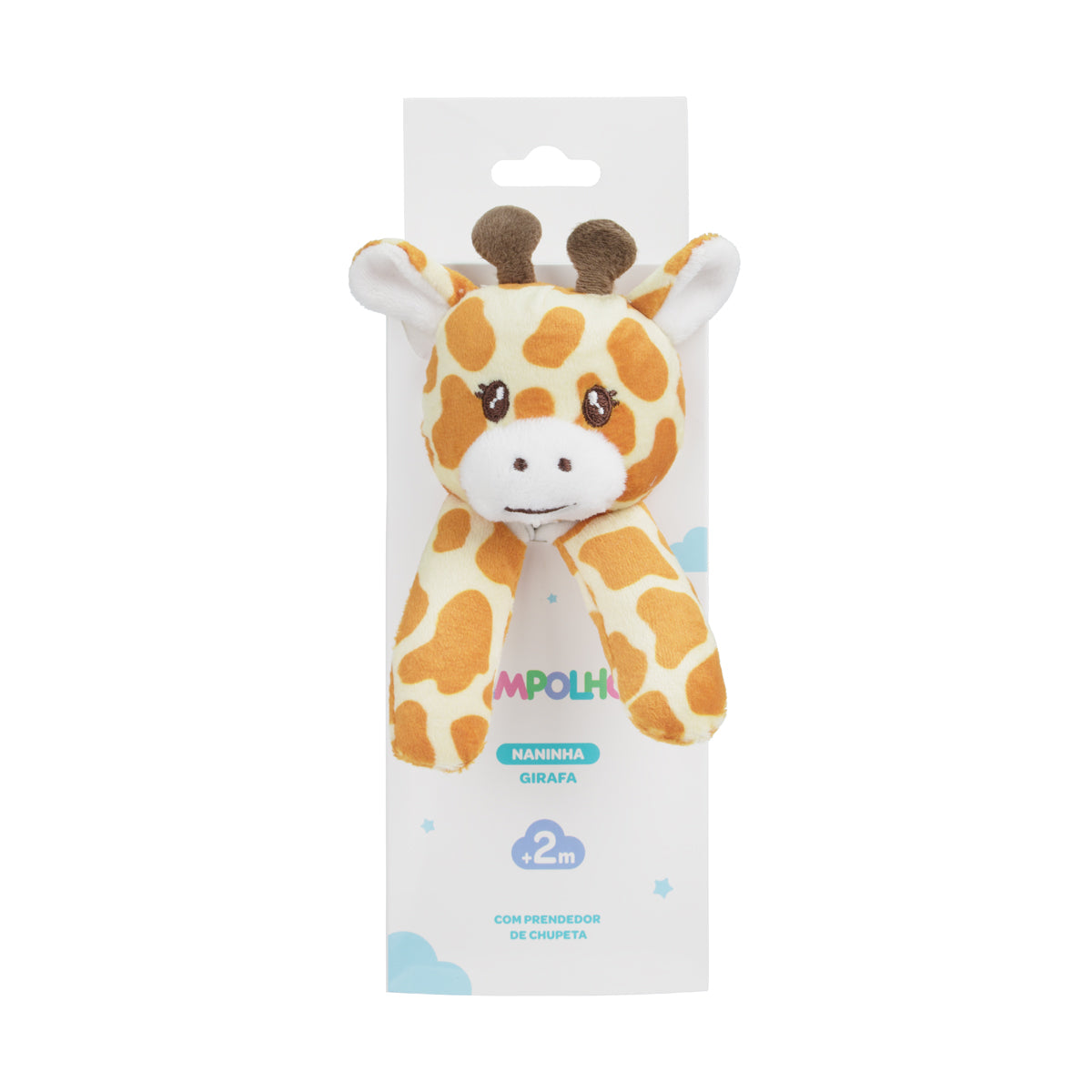 Naninha Infantil Pimpolho com Prendedor de Chupeta +2M Plush
