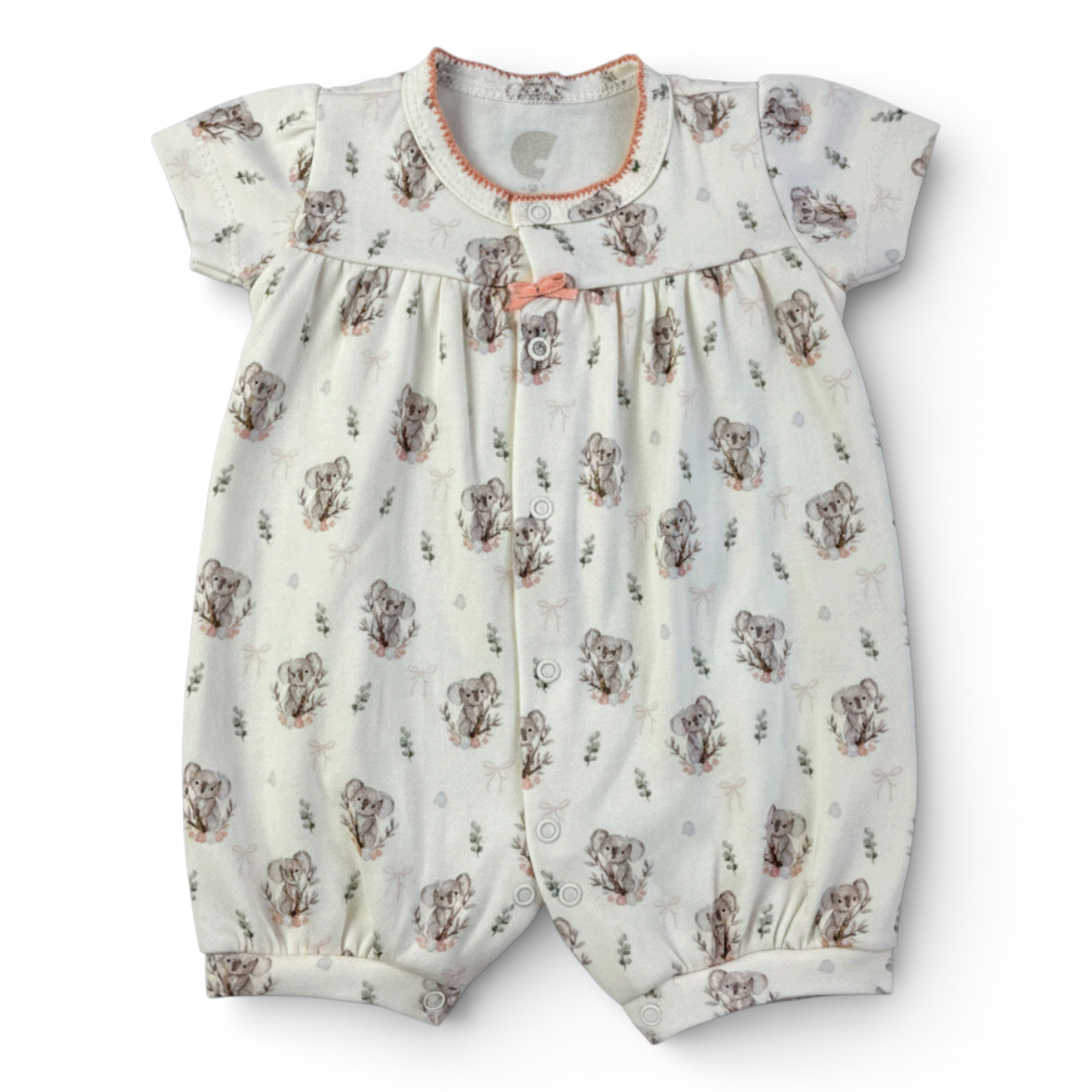 Macaquinho Feminino Infantil Curioso em Suedine com Estampa Digital