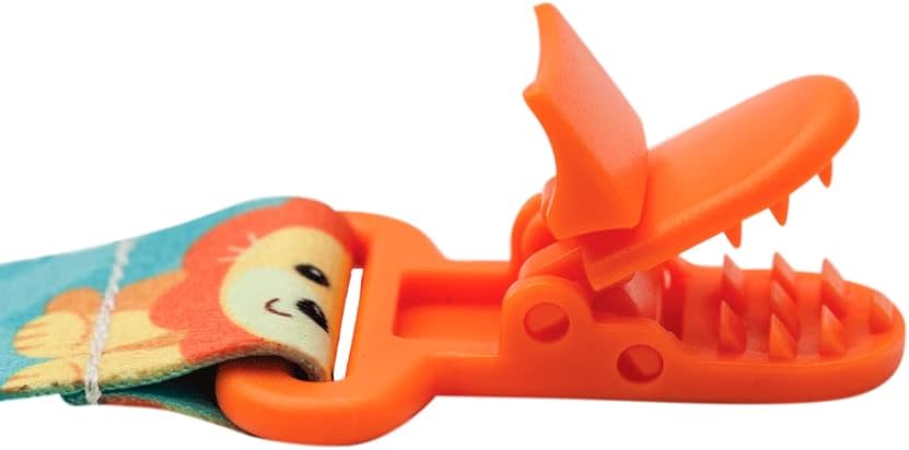Prendedor de Chupeta Infantil Buba Animal Fun Seguro 3 Meses+