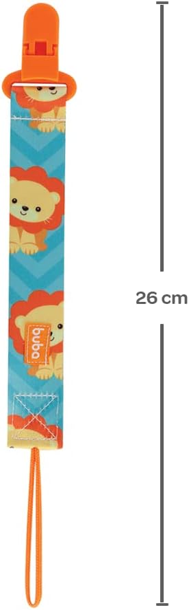Prendedor de Chupeta Infantil Buba Animal Fun Seguro 3 Meses+