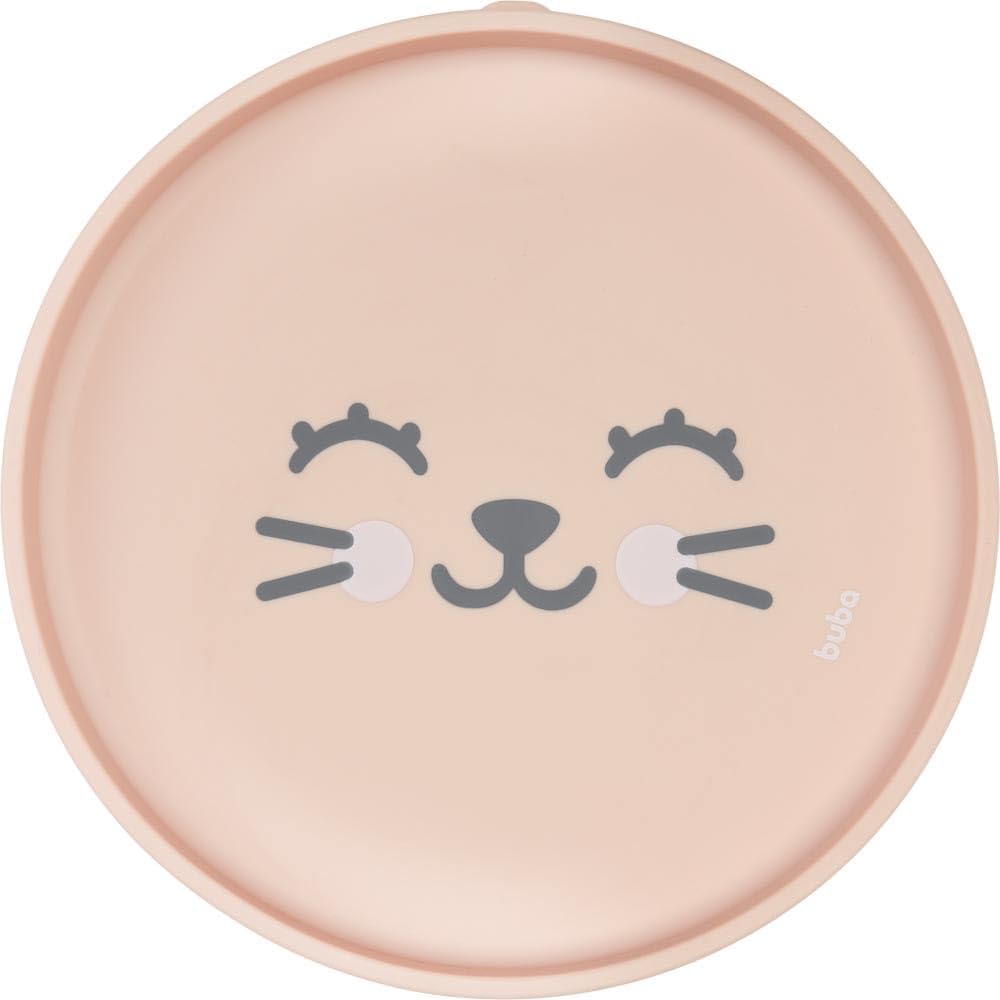 Prato Infantil Silicone com Ventosa Buba Antiderrapante