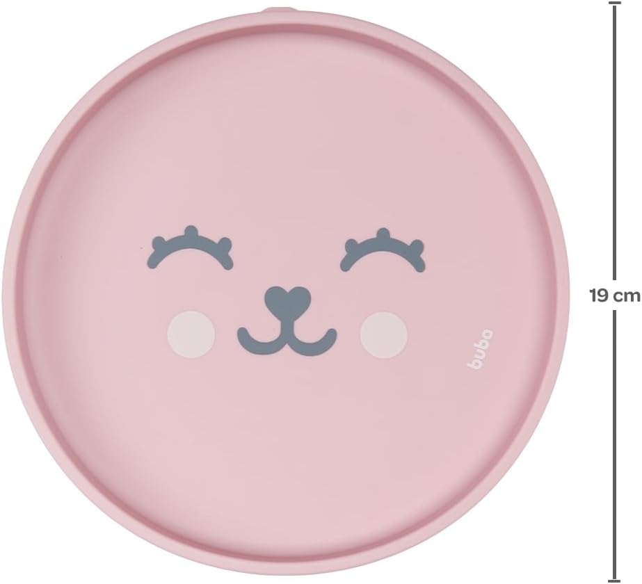 Prato Infantil Silicone com Ventosa Buba Antiderrapante