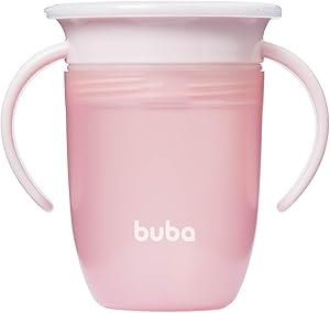 Copo de Treinamento 360 Antivazamento Buba com Alça 210ml