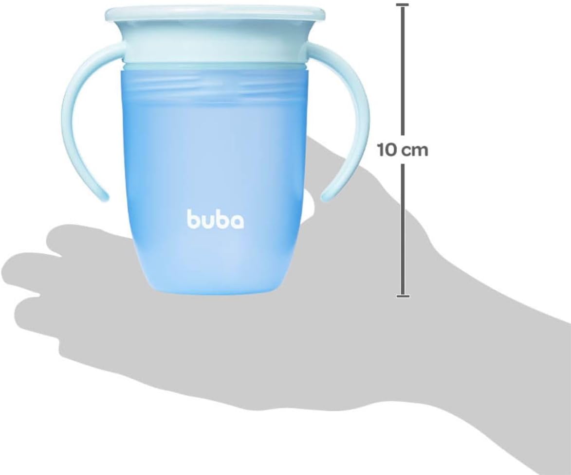 Copo de Treinamento 360 Antivazamento Buba com Alça 210ml