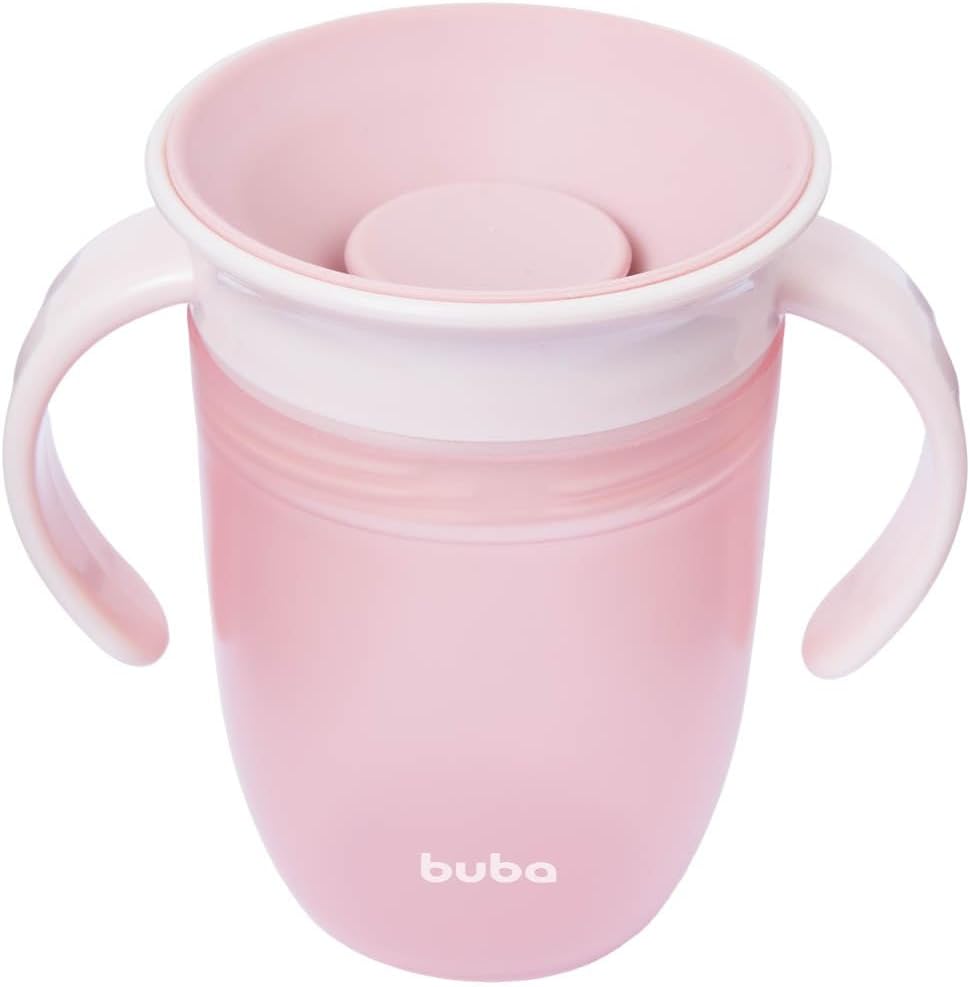 Copo de Treinamento 360 Antivazamento Buba com Alça 210ml