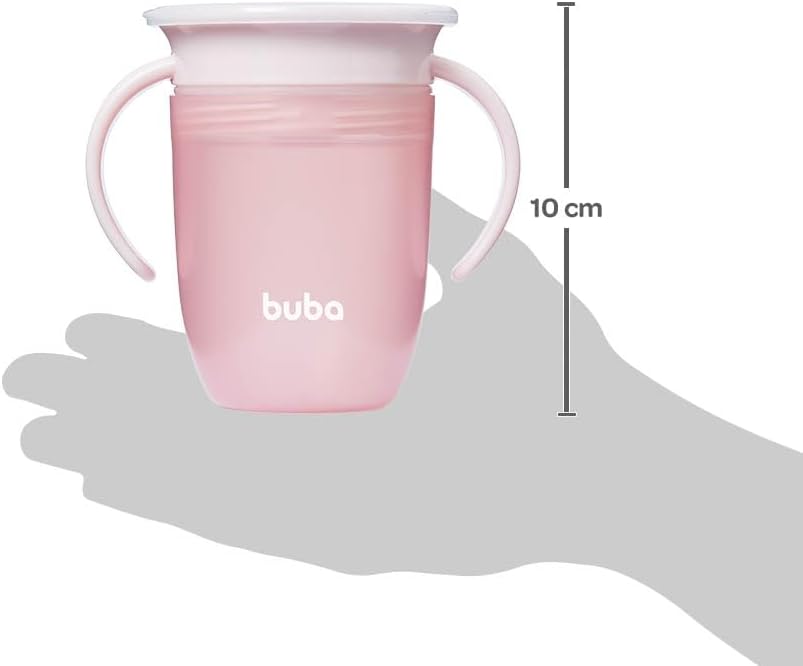 Copo de Treinamento 360 Antivazamento Buba com Alça 210ml