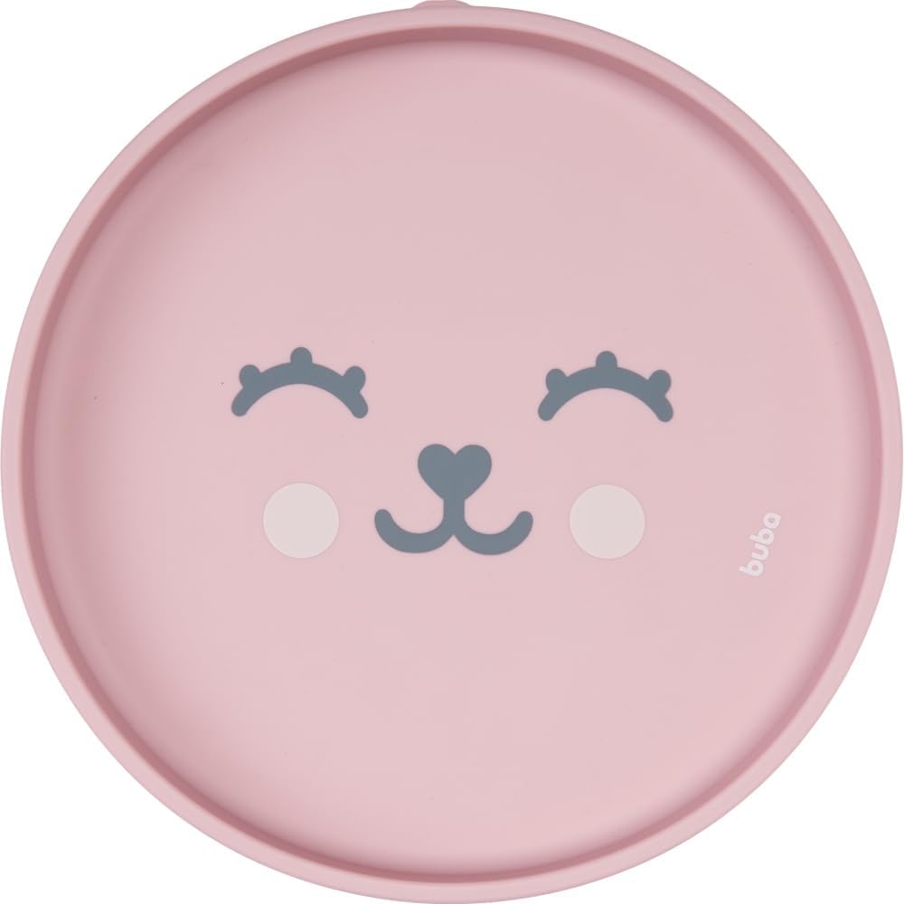 Prato Infantil Silicone com Ventosa Buba Antiderrapante