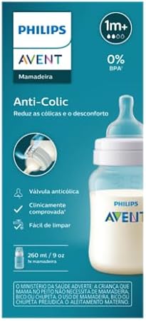Mamadeira Avent Anti-Colic 260Ml Transparente