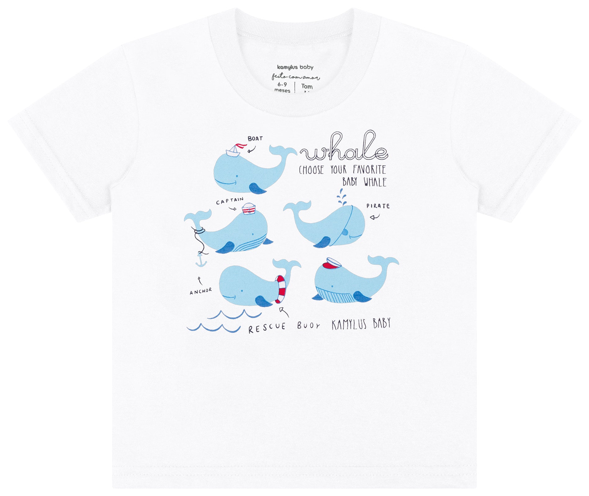 Conjunto Masculino Kamylus Whale Choose Your Favorite – Conforto e Estilo Infantil