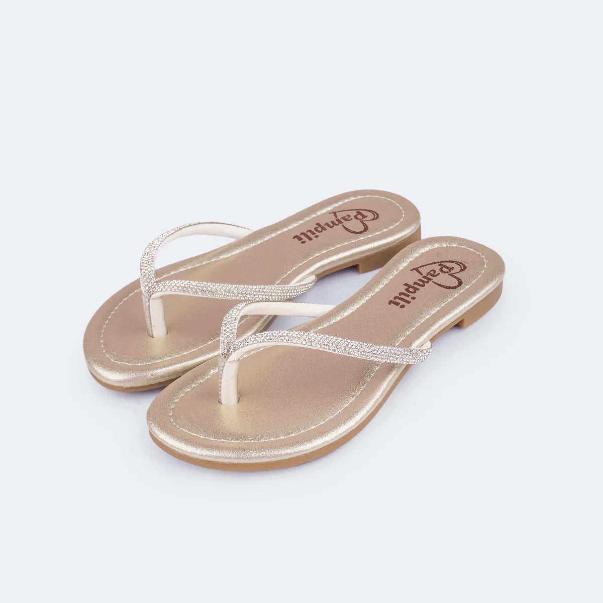 Sandália Rasteira Infantil Pampili Iris Strass – Conforto e Estilo para o Verão