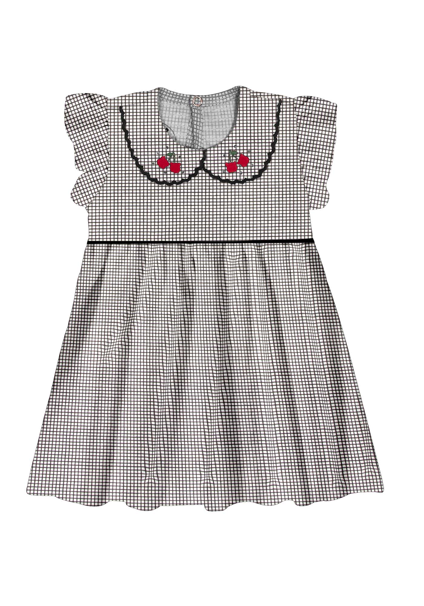 Vestido Alakazoo Cerejas E Strass