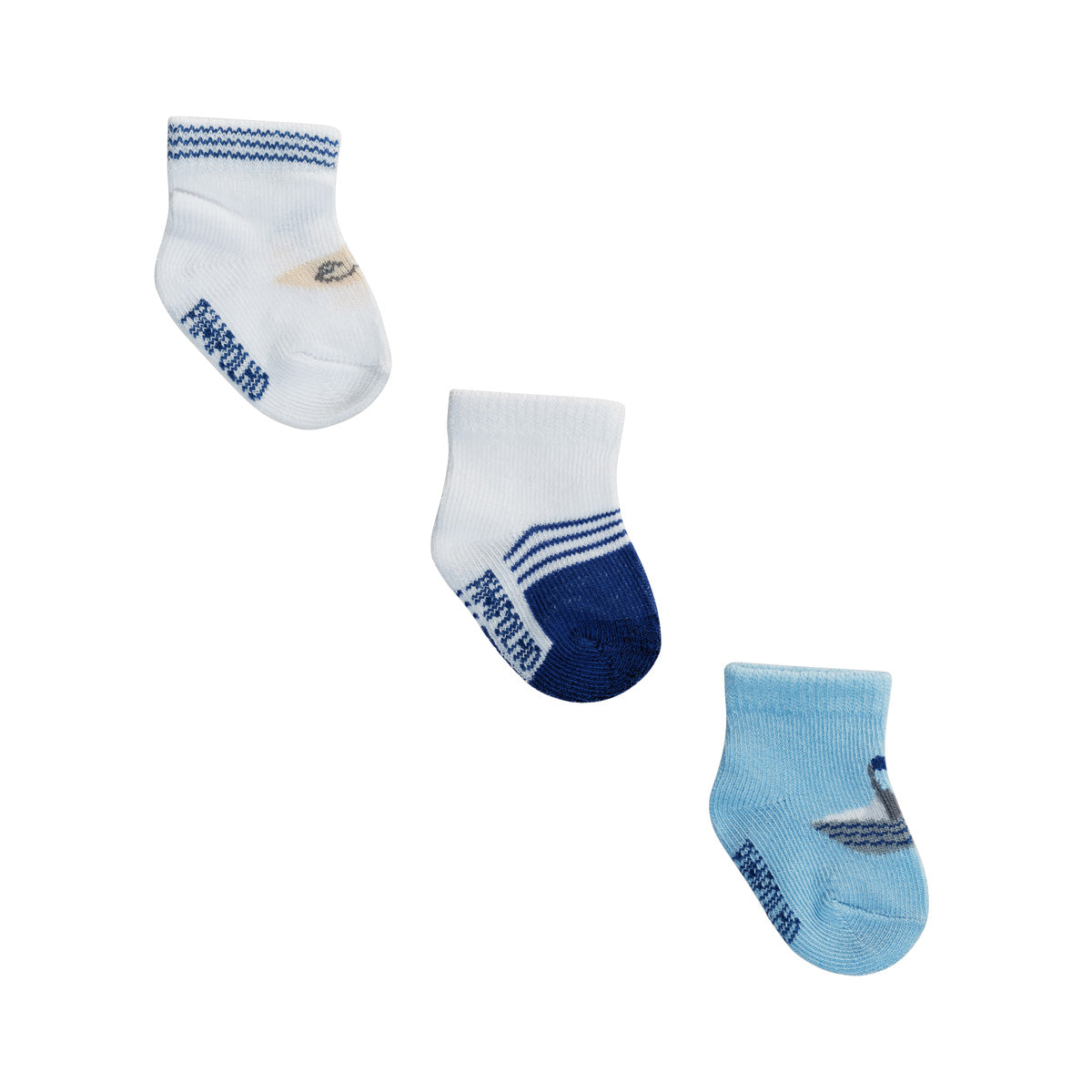 Kit Meia Infantil Masculina Pimpolho Colorida RN / Prematuro - Conforto e Proteção com 3 Pares