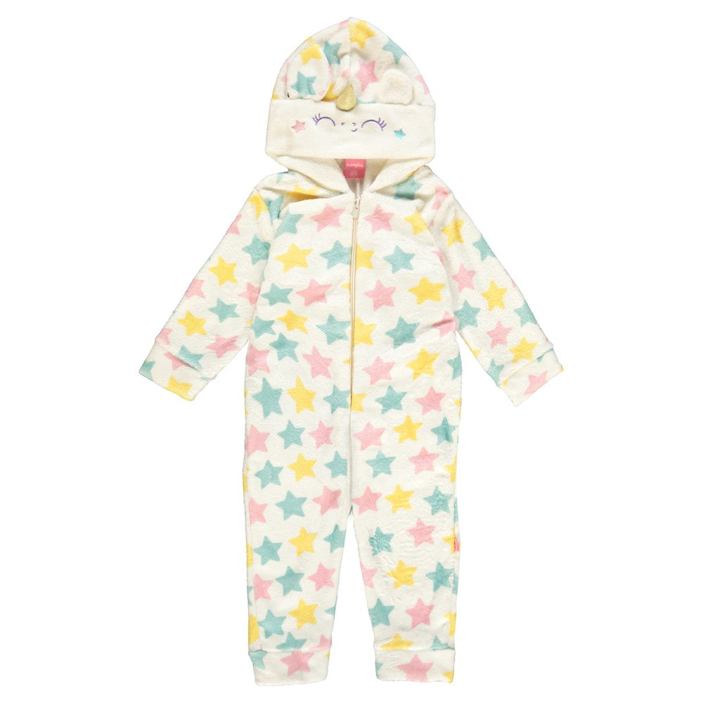 Macacão Feminino Kamylus Bichinhos com Capuz em Fleece