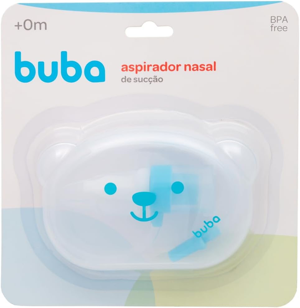 Aspirador Nasal de Sucção Buba Ursinho com Estojo de Viagem 0m+