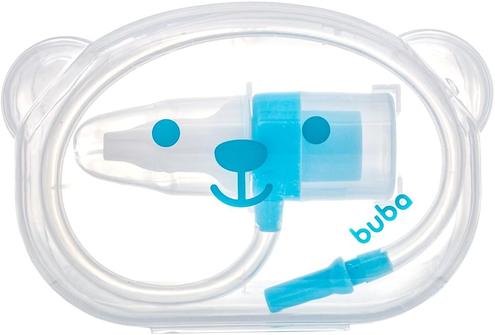 Aspirador Nasal Buba De Succão Ursinho Com Estojo +0 Meses