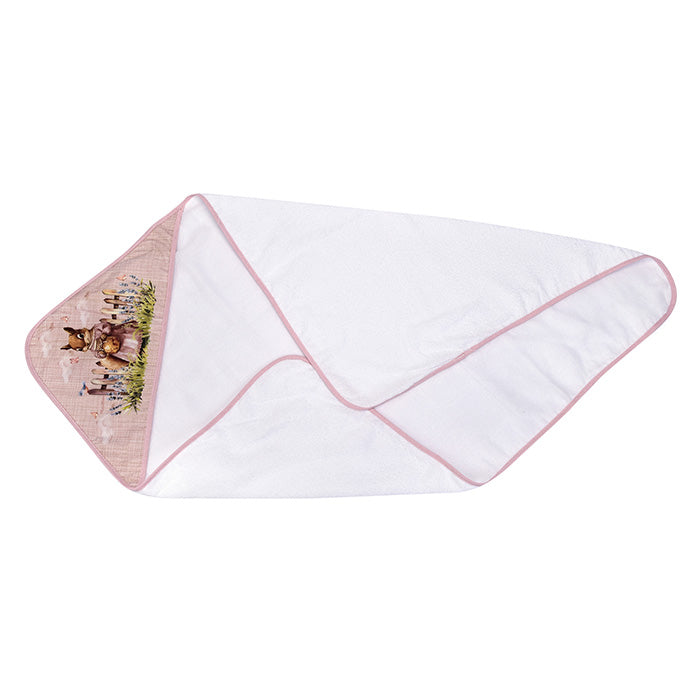 Toalha Felpa Muito Mimo com Forro e Capuz Bebê