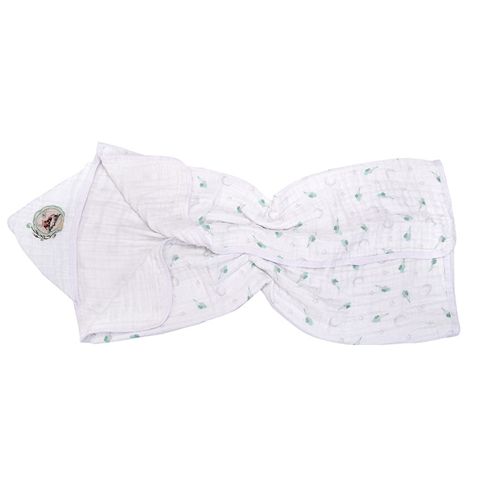 Toalhão Infantil Soft Muito Mimo com Capuz Bordado Enxoval 85x100cm