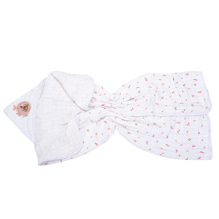 Toalhão Infantil Soft Muito Mimo com Capuz Bordado Enxoval 85x100cm