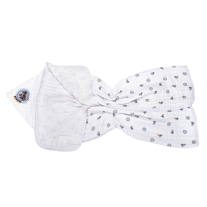 Toalhão Infantil Soft Muito Mimo com Capuz Bordado Enxoval 85x100cm