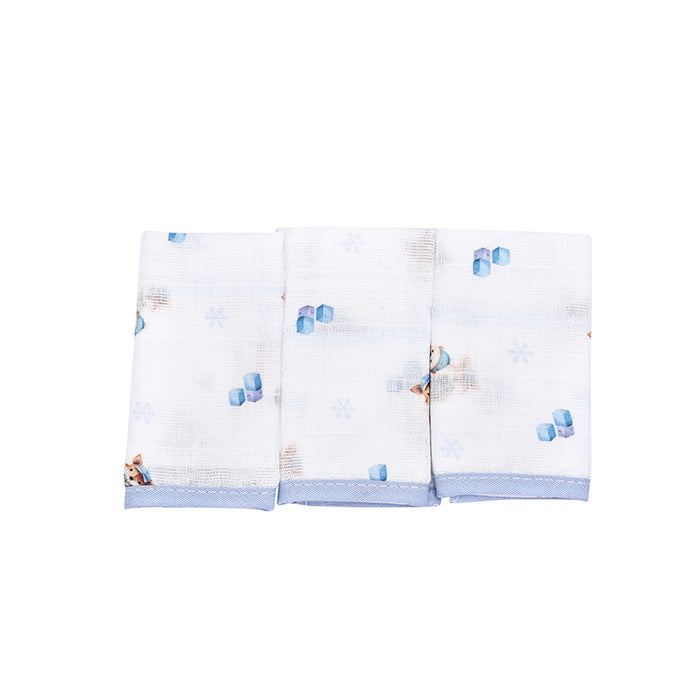 Kit Pano de Boca Muito Mimo Estampado 3 Peças