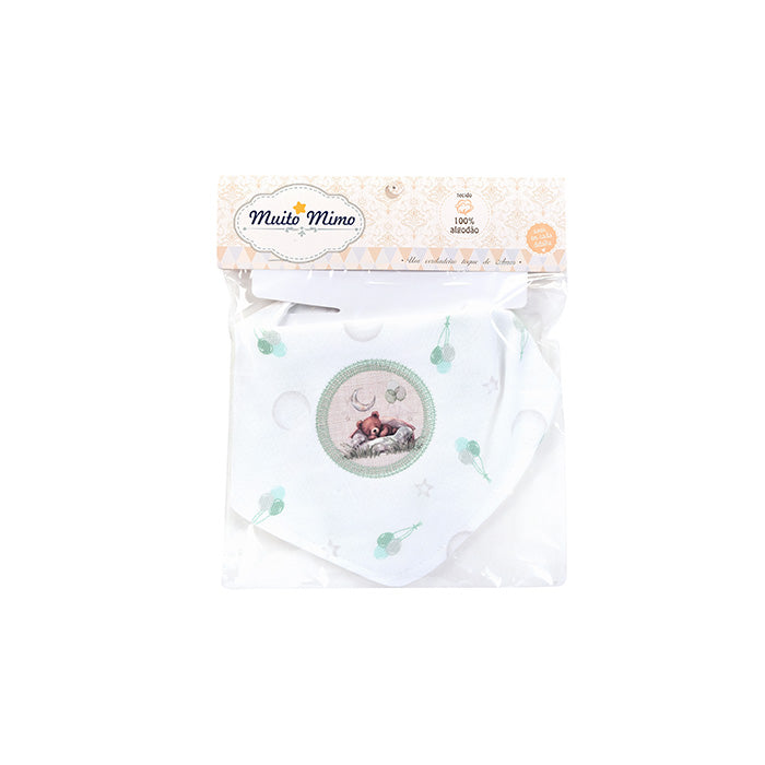 Babador Bandana Bebê com Botão Pressão Enxoval