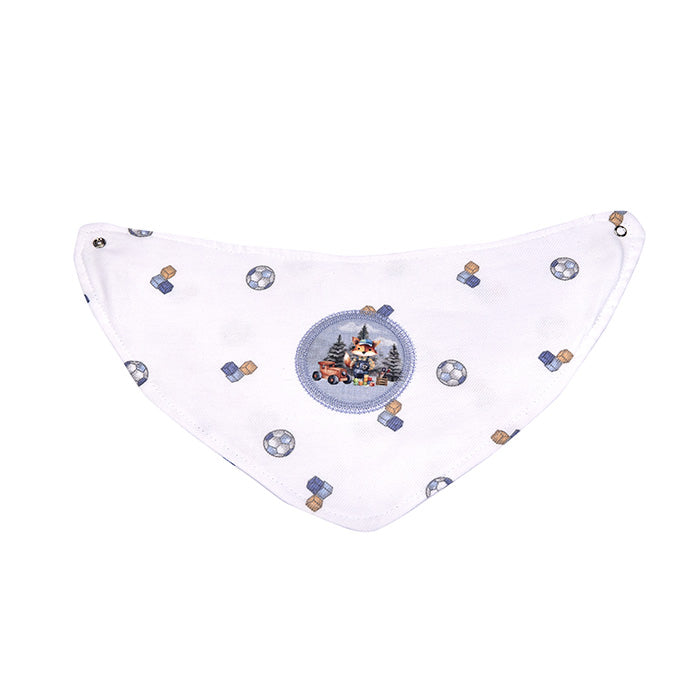 Babador Bandana Bebê com Botão Pressão Enxoval