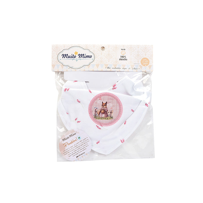 Babador Bandana Bebê com Botão Pressão Enxoval