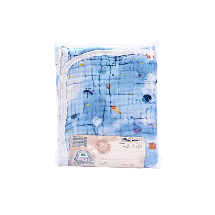 Toalhão Infantil Soft Muito Mimo com Capuz Bordado 80x100cm