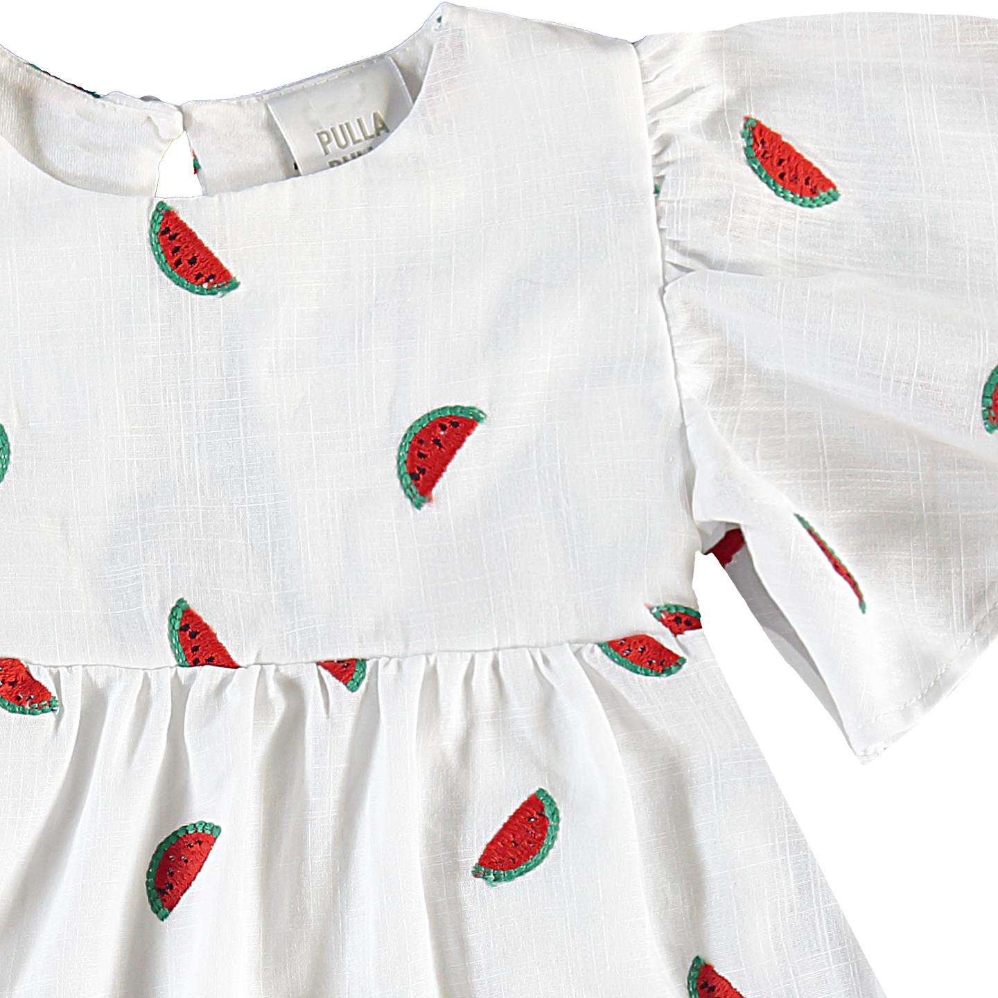 Vestido Infantil Pulla Bulla Estampa de Melancia – Frescor, Conforto e Tecido Macio para o Dia a Dia
