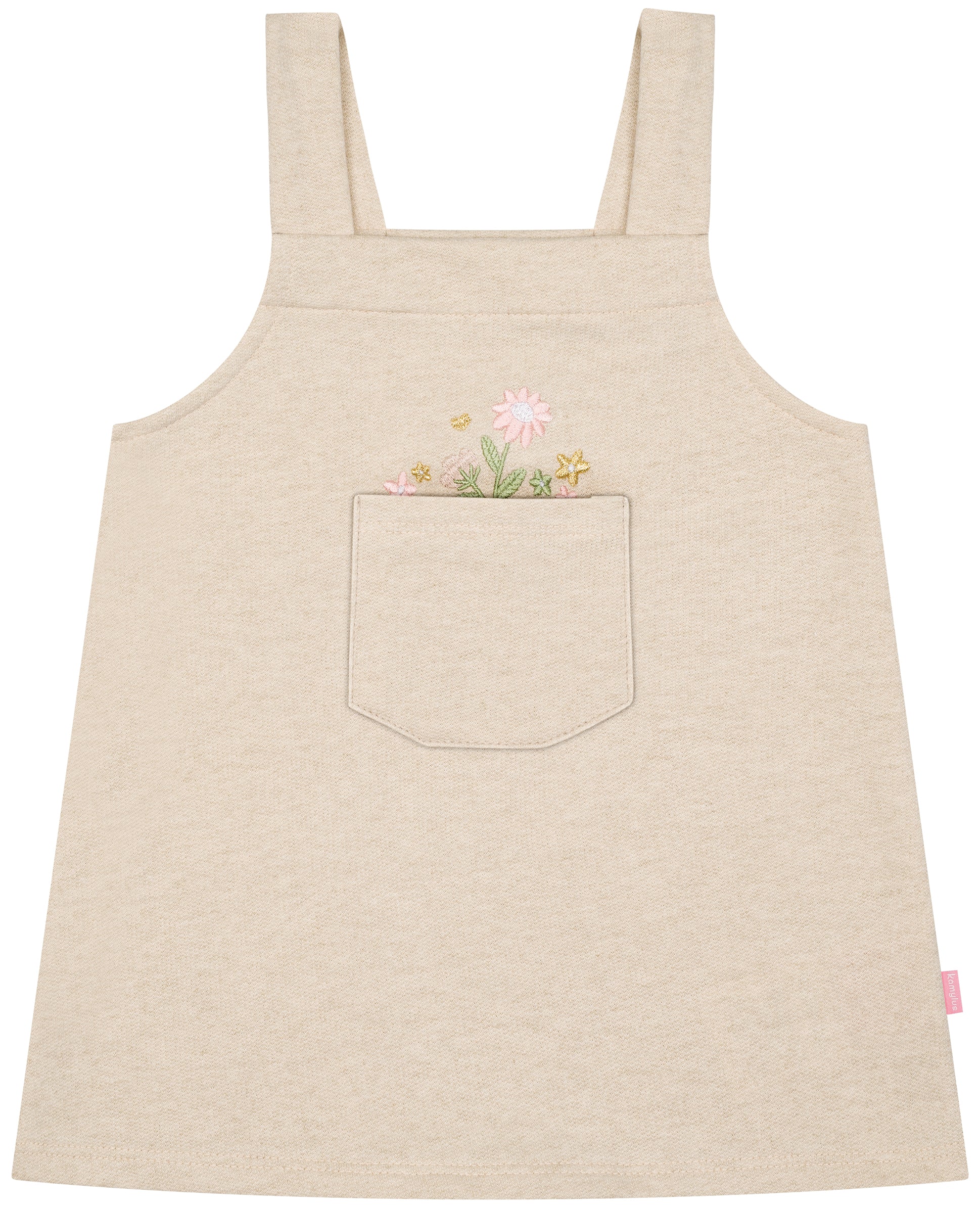 Conjunto Feminino Kamylus Jardineira Flor + Blusa – Infantil Confortável e Estiloso