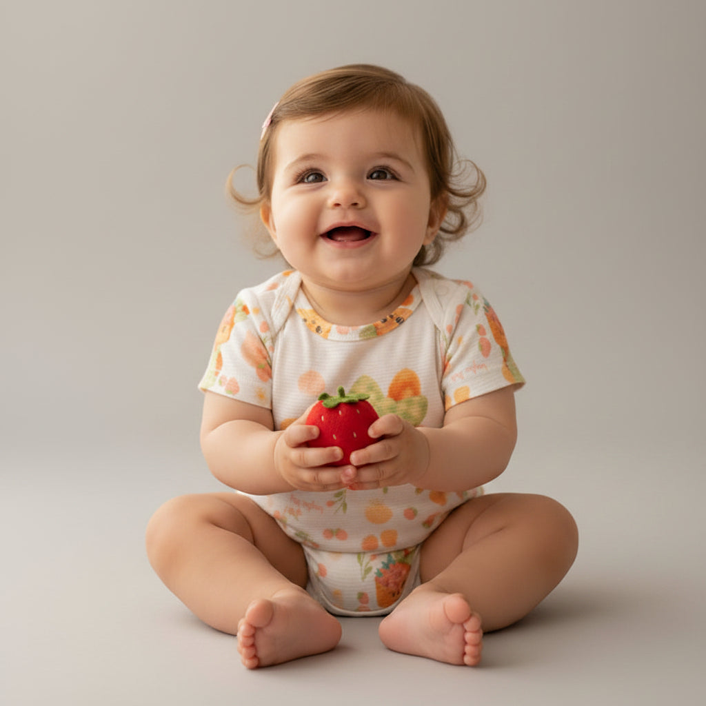 Macaquinho Infantil Feminino Kamylus Bichinhos em Malha Favinho Sublimada