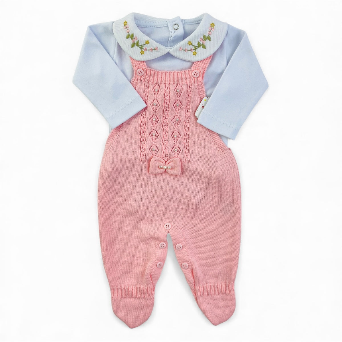 Jardineira Tamine Baby Maria Carolina 2 Peças