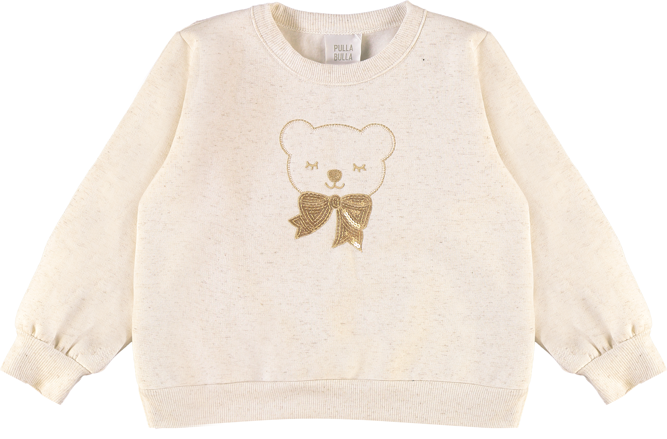 Conjunto Moletom Infantil Feminino Pulla Bulla Ursinha com Laço Bordado