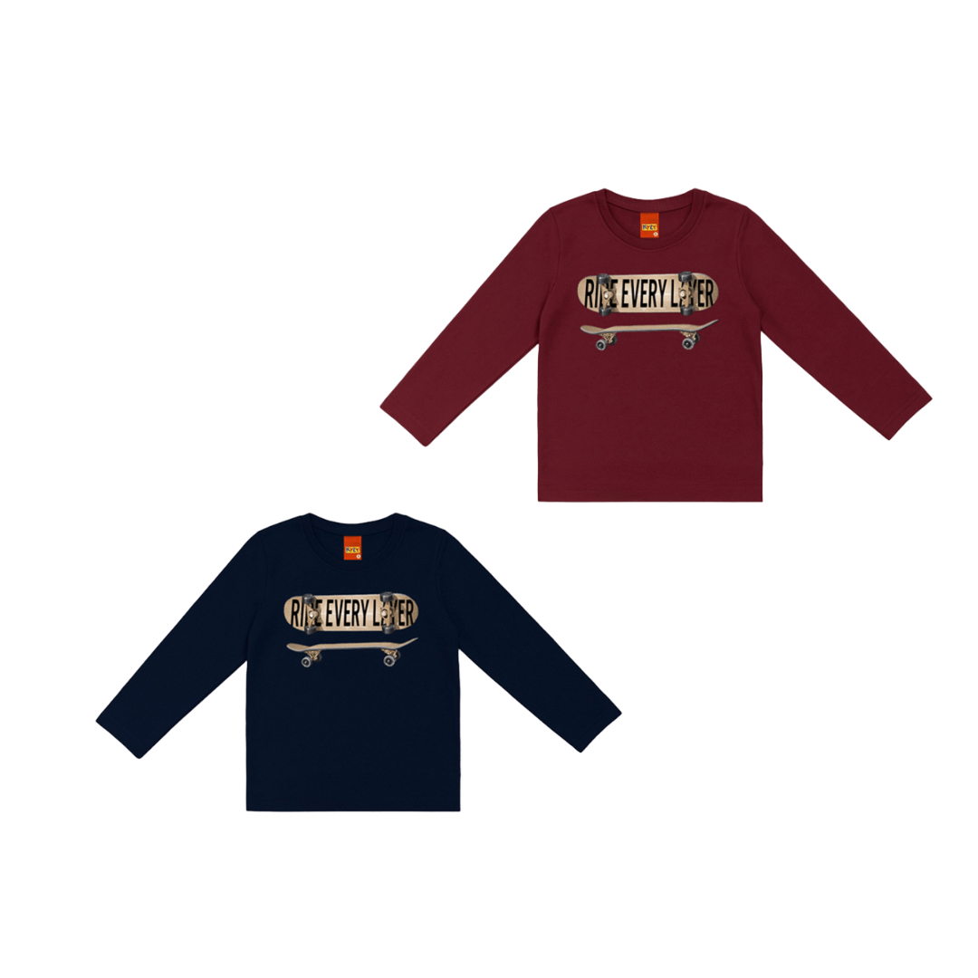 Camiseta Masculina Manga Longa Kyly Every Skate